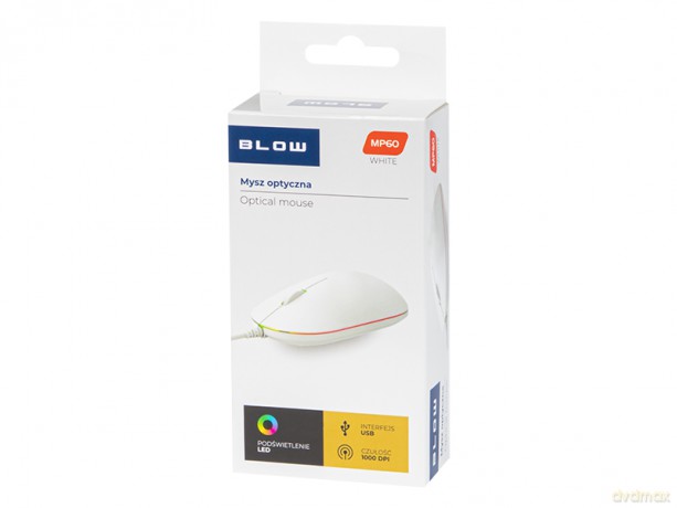 Mysz optyczna blow mp-60 usb biała"