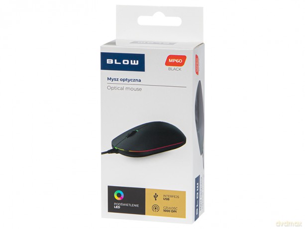 Mysz optyczna blow mp-60 usb czarna