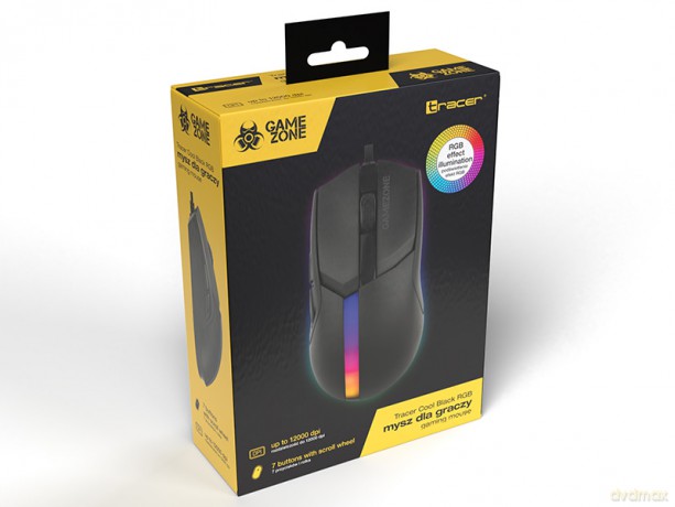 Mysz TRACER GAMEZONE COOL Black RGB