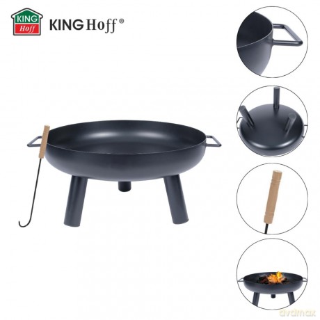Palenisko ogrodowe, duże, 60cm, grill, ognisko, kinghoff, kh-2031