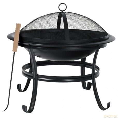 Palenisko ogrodowe, z pogrzebacz, grill, ognisko, 54,5cm, klausberg, kb-2030
