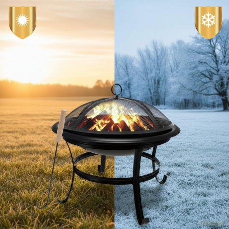Palenisko ogrodowe, z pogrzebacz, grill, ognisko, 54,5cm, klausberg, kb-2030