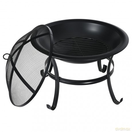 Palenisko ogrodowe, z pogrzebacz, grill, ognisko, 54,5cm, klausberg, kb-2030