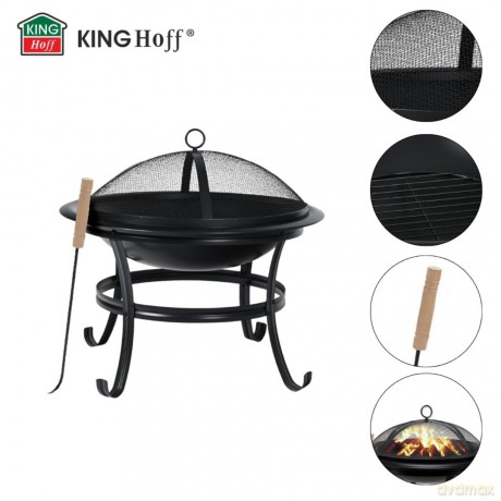 Palenisko ogrodowe, z pogrzebacz, grill, ognisko, 54,5cm, klausberg, kb-2030
