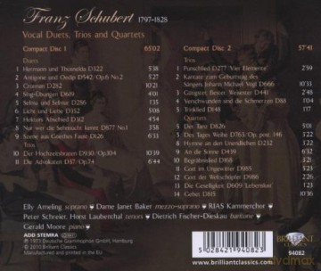 Ameling, Baker, Rias: Schubert: Duette, Terzette, Quartette [CD]