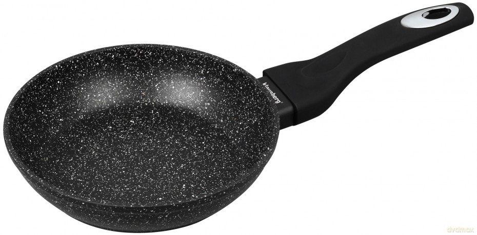 Patelnia aluminium, czarny marmurek, śr.18cm klausberg