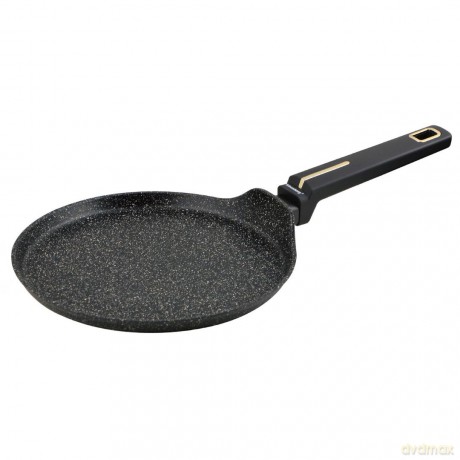 Patelnia do naleśników, kolor czarny-marmurek, z powłoką nieprzywierającą, śr.24cm klausberg, kb-7964