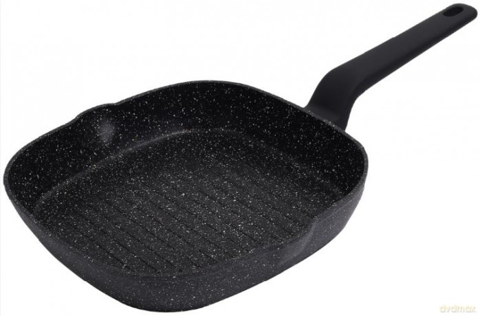 Patelnia, kolor czarny-marmurek, śr.24cm klausberg