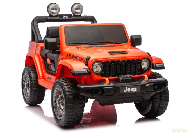 Pojazd Na Akumulator Jeep Rubicon 4x4 DK-JWR556 4x200W 24V Pomarańczowy