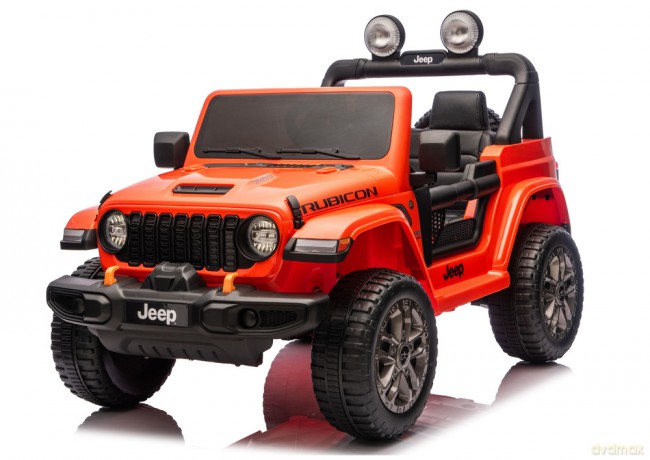Pojazd Na Akumulator Jeep Rubicon 4x4 DK-JWR556 4x200W 24V Pomarańczowy