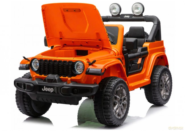 Pojazd Na Akumulator Jeep Rubicon 4x4 DK-JWR556 4x200W 24V Pomarańczowy