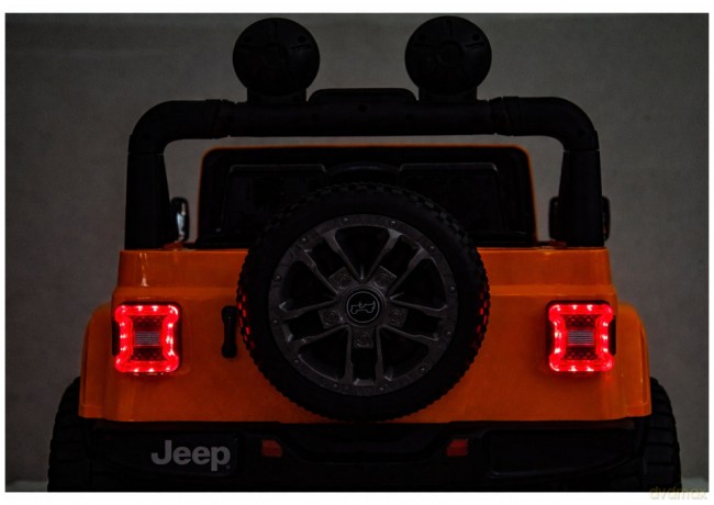 Pojazd Na Akumulator Jeep Rubicon 4x4 DK-JWR556 4x200W 24V Pomarańczowy