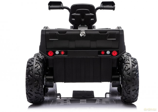 Quad Na Akumulator ATV 6 Kół z Przyczepką JC606 24V 4x4 Czerwony