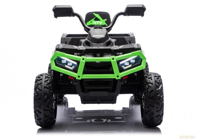 Quad Na Akumulator ATV 6 Kół z Przyczepką JC606 24V 4x4 Zielony
