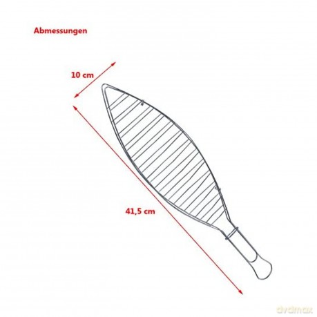 Ruszt do pieczenia ryb 41cm Master Grill MG147