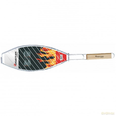 Ruszt do pieczenia ryb, Master Grill, stal chromowana