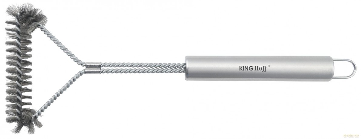 Szczotka do czyszczenia grilla, 41,5cm, stal nierdzewna, kinghoff, kh-1915