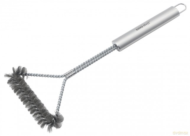 Szczotka do czyszczenia grilla, 41,5cm, stal nierdzewna, kinghoff, kh-1915