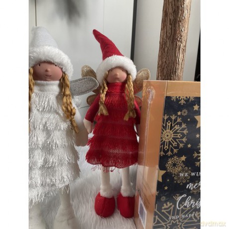 Wróżka- figurka świąteczna czerwona Ruhhy 22346