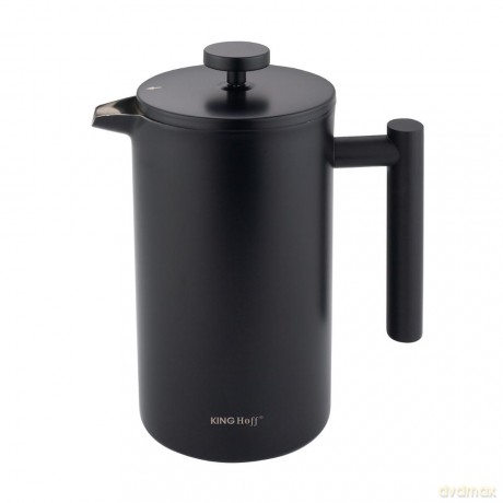 Zaparzacz, french press, 1l, podwójne ścianki, drewniany uchwyt