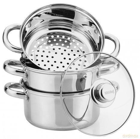 Zestaw do gotowania na parze 4 elementy, śr.22 cm 4l kinghoff