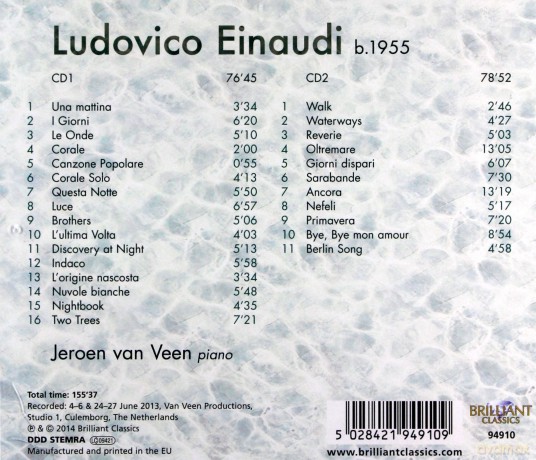 Einaudi: Best Of - Solo Piano Music [CD]