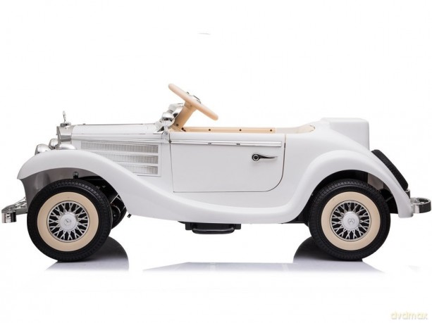 Auto Na Akumulator Mercedes Benz 540K Klasyk Premium Światła LED MP3 Biały