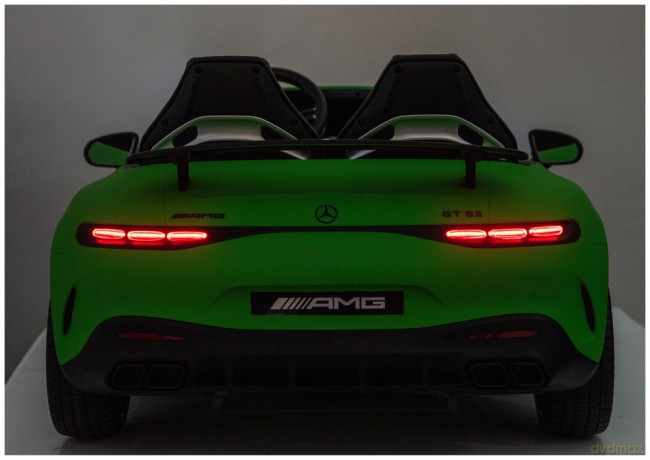 Auto Na Akumulator Mercedes GT63 AMG DKGT63 24V Cichy Silnik Matowy Zielony