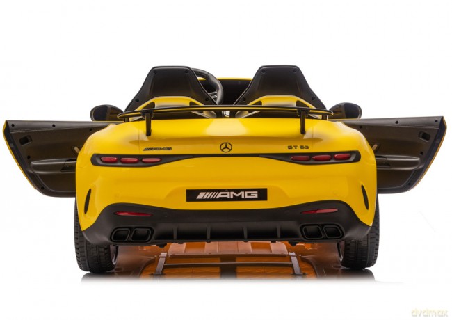 Auto Na Akumulator Mercedes GT63 AMG DK-GT63 24V LCD Żółty