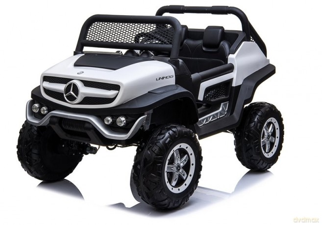Auto na Akumulator Mercedes Unimog 4x4 Dla Dzieci Światła LED MP3 Biały