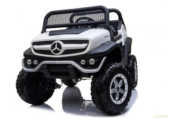 Auto na Akumulator Mercedes Unimog 4x4 Dla Dzieci Światła LED MP3 Biały
