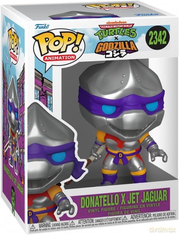 Funko Pop! Animation: Teenage Mutant Ninja Turtles x Godzilla - Donatello x Jet Jaguar #2342 Vinyl Figure