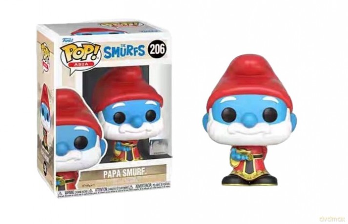 The Smurfs POP! Vinyl Figure Papa Smurf Exclusive Edition 9 cm