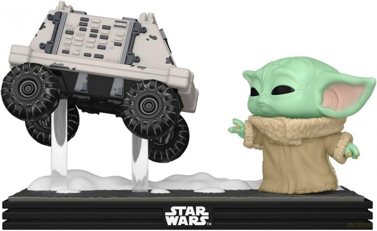 Star Wars: The Mandalorian and Grogu POP! Moment Vinyl Figures Grogu with Polar Mouse Droid 9 cm