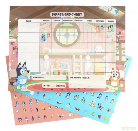 Bluey Reward Chart Set