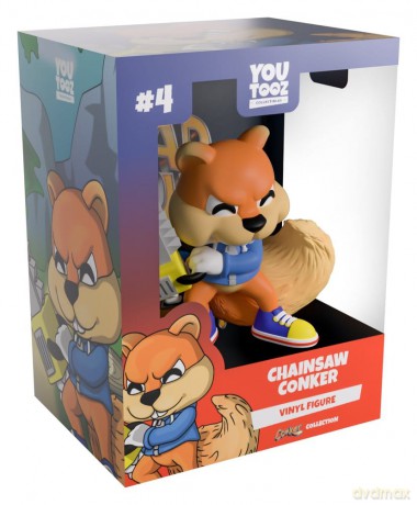 Conkerâs Bad Fur Day Vinyl Figure Chainsaw Conker 8 cm