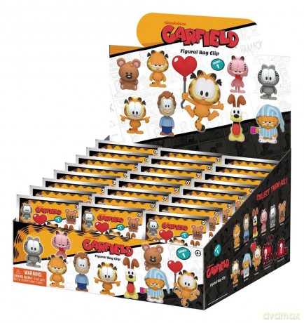 Garfield 3D Foam Bag Clips Serie 1