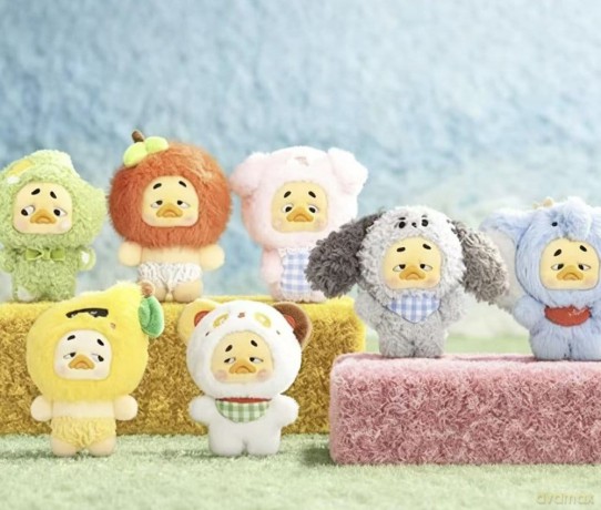 Mini Upset Duck Plush Keychain Wish List Duck 12 cm Blind Box