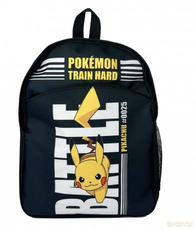 Pokemon Backpack Pokemon Train Hard Black