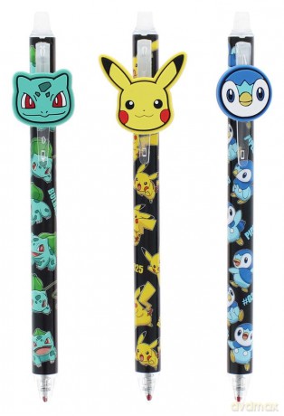 Pokemon Erasable Gel Pens 3-Pack