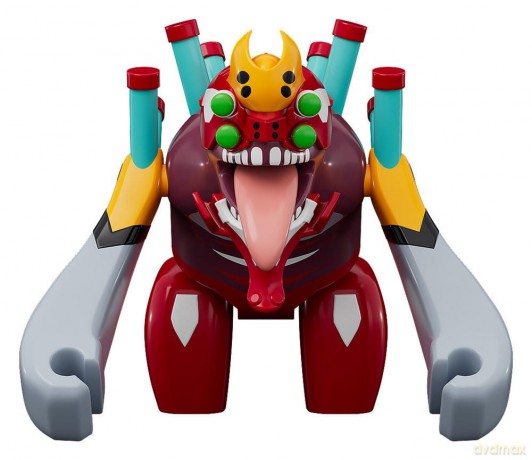 Rebuild of Evangelion Brickroid Mini Figure Evangelion Unit 02 Beast Form 2nd Phase (Type 1) 4 cm