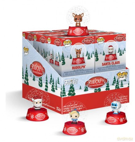 Rudolph the Red-Nosed Reindeer Mystery Minis Snow Globes 12 pc 5 cm Blind Box