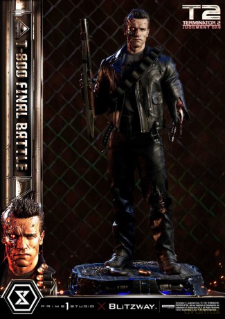 Terminator 2 Museum Masterline Series Statue 1/3 T-800 Final Battle Regular Version 75 cm