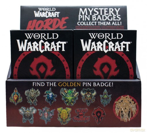 World of Warcraft Mystery Pin Badges Horde Blind Box