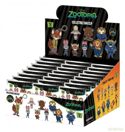 Zootopia 3D Foam Bag Clips Serie 73