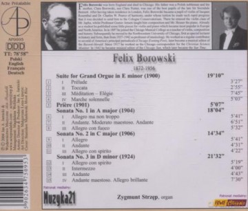 Strzęp Zygmunt: Felix Borowski: Organ Works [CD]