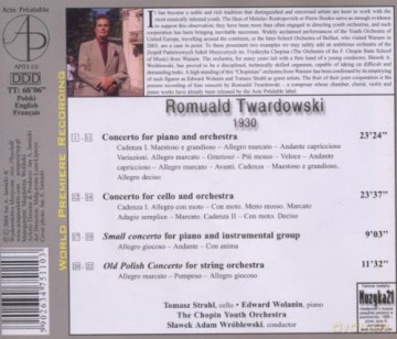 The Chopin Youth Orchestra: Romuald Twardowski: Concertos [CD]