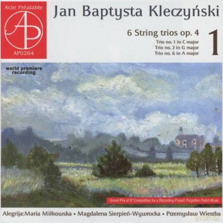 Trio Alegrija: Kleczyński: 6 String Trios Op. 4 Vol. 1 [CD]