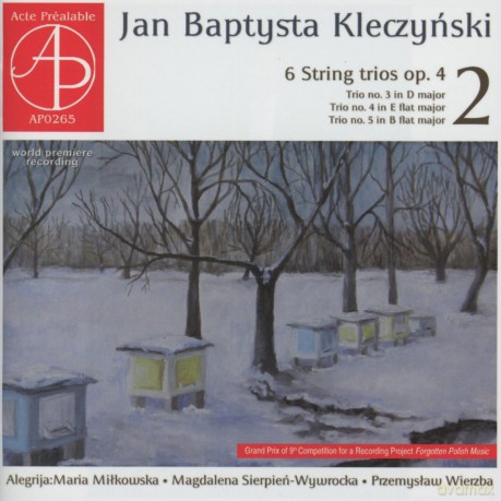 Trio Alegrija: Kleczyński: 6 String Trios Op. 4 Vol. 2 [CD]