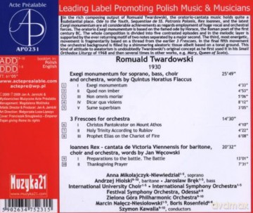 Twardowski Romuald - Exegi Monumentum [CD]